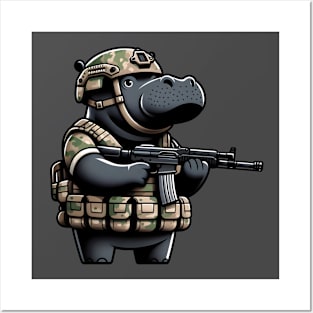 Tactical Hippo Posters and Art